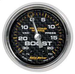 AutoMeter - AutoMeter 200774-40 Marine Mechanical Vacuum/Boost Gauge - Image 1