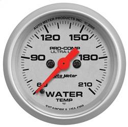 AutoMeter - AutoMeter 4369 Ultra-Lite Electric Water Temperature Gauge - Image 1