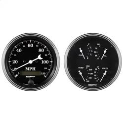 AutoMeter - AutoMeter 1703 Old Tyme Black Quad/Speedometer Kit - Image 1