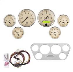 AutoMeter - AutoMeter 7048-AB Antique Beige 6 Gauge Set RPM/MPH/Fuel/Oil/Wtr/Bat - Image 1