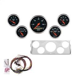 AutoMeter - AutoMeter 7057-DB Designer Black 5 Gauge Set MPH/OilP/Water/Volt/Fuel - Image 1