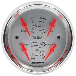 AutoMeter - AutoMeter 200706-35 Marine Quad Gauge - Image 1