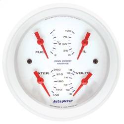 AutoMeter - AutoMeter 200706 Marine Quad Gauge - Image 1