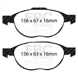EBC Brakes - EBC Brakes S2KF1138 S2 Kits Greenstuff 2000 and USR Rotors - Image 1