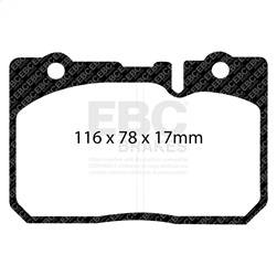 EBC Brakes - EBC Brakes DP21154 Greenstuff 2000 Series Sport Brake Pads - Image 1