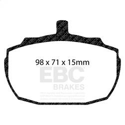 EBC Brakes - EBC Brakes DP2243 Greenstuff 2000 Series Sport Brake Pads - Image 1