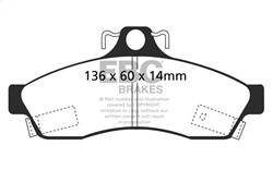 EBC Brakes - EBC Brakes UD628 Ultimax OEM Replacement Brake Pads - Image 1