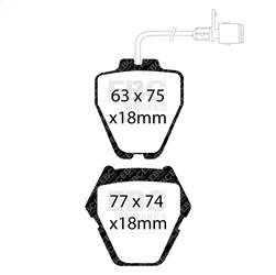 EBC Brakes - EBC Brakes UD8391 Ultimax OEM Replacement Brake Pads - Image 1