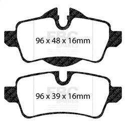 EBC Brakes - EBC Brakes DP21931 Greenstuff 2000 Series Sport Brake Pads - Image 1