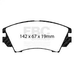 EBC Brakes - EBC Brakes DP22014 Greenstuff 2000 Series Sport Brake Pads - Image 1