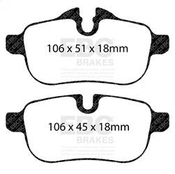 EBC Brakes - EBC Brakes DP22046 Greenstuff 2000 Series Sport Brake Pads - Image 1