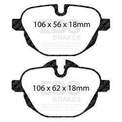 EBC Brakes - EBC Brakes DP22047 Greenstuff 2000 Series Sport Brake Pads - Image 1