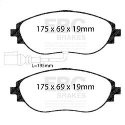 EBC Brakes - EBC Brakes DP22127 Greenstuff 2000 Series Sport Brake Pads - Image 1