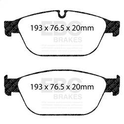 EBC Brakes - EBC Brakes DP22087 Greenstuff 2000 Series Sport Brake Pads - Image 1