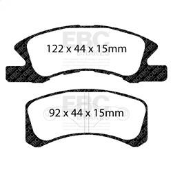 EBC Brakes - EBC Brakes DP21915 Greenstuff 2000 Series Sport Brake Pads - Image 1