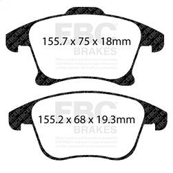 EBC Brakes - EBC Brakes DP22159 Greenstuff 2000 Series Sport Brake Pads - Image 1