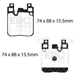 EBC Brakes - EBC Brakes DP22133 Greenstuff 2000 Series Sport Brake Pads - Image 1