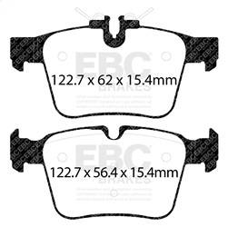 EBC Brakes - EBC Brakes DP22215 Greenstuff 2000 Series Sport Brake Pads - Image 1