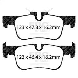 EBC Brakes - EBC Brakes DP22235 Greenstuff 2000 Series Sport Brake Pads - Image 1