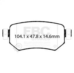 EBC Brakes - EBC Brakes DP22287 Greenstuff 2000 Series Sport Brake Pads - Image 1