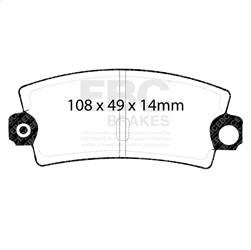 EBC Brakes - EBC Brakes DP2189 Greenstuff 2000 Series Sport Brake Pads - Image 1