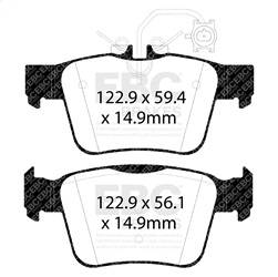 EBC Brakes - EBC Brakes UD1989 Ultimax OEM Replacement Brake Pads - Image 1