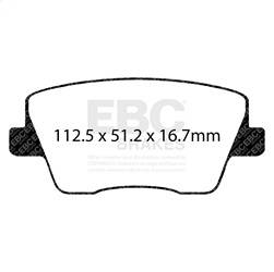 EBC Brakes - EBC Brakes UD2212 Ultimax OEM Replacement Brake Pads - Image 1