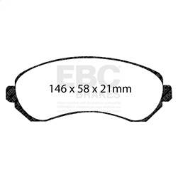 EBC Brakes - EBC Brakes DP61628 6000 Series Greenstuff Truck/SUV Brakes Disc Pads - Image 1