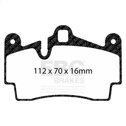 EBC Brakes - EBC Brakes UD978 Ultimax OEM Replacement Brake Pads - Image 1