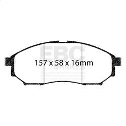 EBC Brakes - EBC Brakes DP61671 6000 Series Greenstuff Truck/SUV Brakes Disc Pads - Image 1