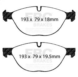 EBC Brakes - EBC Brakes DP31994C Redstuff Ceramic Low Dust Brake Pads - Image 1