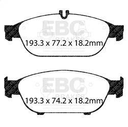 EBC Brakes - EBC Brakes DP32169C Redstuff Ceramic Low Dust Brake Pads - Image 1