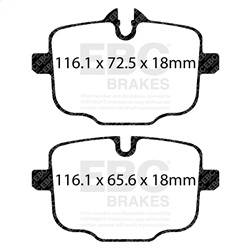 EBC Brakes - EBC Brakes DP52089NDX Bluestuff NDX Full Race Brake Pads - Image 1