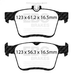 EBC Brakes - EBC Brakes DP52153NDX Bluestuff NDX Full Race Brake Pads - Image 1