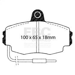 EBC Brakes - EBC Brakes DP2426 Greenstuff 2000 Series Sport Brake Pads - Image 1