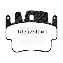 EBC Brakes - EBC Brakes DP31514C Redstuff Ceramic Low Dust Brake Pads - Image 1