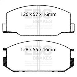 EBC Brakes - EBC Brakes DP4456R Yellowstuff Street And Track Brake Pads - Image 1