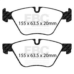 EBC Brakes - EBC Brakes DP31600C Redstuff Ceramic Low Dust Brake Pads - Image 1