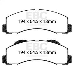 EBC Brakes - EBC Brakes DP61855 6000 Series Greenstuff Truck/SUV Brakes Disc Pads - Image 1