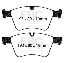 EBC Brakes - EBC Brakes DP61860 6000 Series Greenstuff Truck/SUV Brakes Disc Pads - Image 1