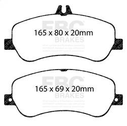 EBC Brakes - EBC Brakes DP62011 6000 Series Greenstuff Truck/SUV Brakes Disc Pads - Image 1