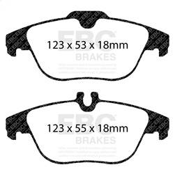 EBC Brakes - EBC Brakes DP62012 6000 Series Greenstuff Truck/SUV Brakes Disc Pads - Image 1