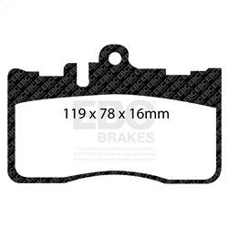 EBC Brakes - EBC Brakes DP41622R Yellowstuff Street And Track Brake Pads - Image 1