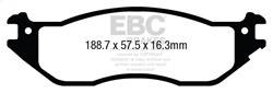 EBC Brakes - EBC Brakes DP43002R Yellowstuff Street And Track Brake Pads - Image 1