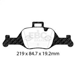 EBC Brakes - EBC Brakes DP42289R Yellowstuff Street And Track Brake Pads - Image 1