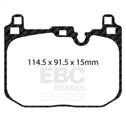 EBC Brakes - EBC Brakes DP42393R Yellowstuff Street And Track Brake Pads - Image 1