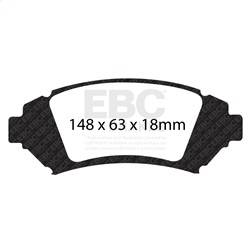 EBC Brakes - EBC Brakes DP31728C Redstuff Ceramic Low Dust Brake Pads - Image 1