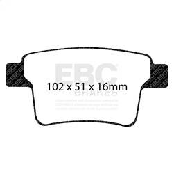 EBC Brakes - EBC Brakes DP31731C Redstuff Ceramic Low Dust Brake Pads - Image 1