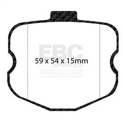 EBC Brakes - EBC Brakes DP31771/2C Redstuff Ceramic Low Dust Brake Pads - Image 1