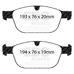 EBC Brakes - EBC Brakes DP42018R Yellowstuff Street And Track Brake Pads - Image 1